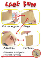 Papel de compras navideño con encaje divertido