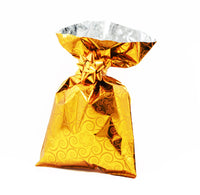 CHRISTMAS Metallic Gift Bags Floral Fantasy