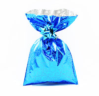 CHRISTMAS Metallic Gift Bags Floral Fantasy