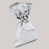 CHRISTMAS Metallic Gift Bags Geometric Spring Pattern