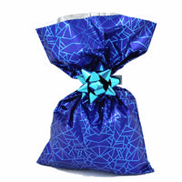 CHRISTMAS Metallic Gift Bags Geometric Spring Pattern