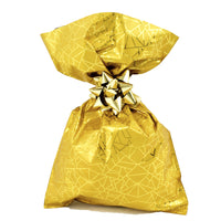 CHRISTMAS Metallic Gift Bags Geometric Spring Pattern