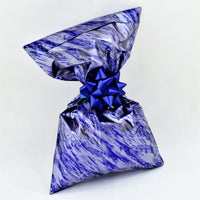 CHRISTMAS Metallic Gift Bags Marble Pattern with Adhesive Strip