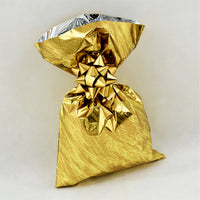 CHRISTMAS Metallic Gift Bags Marble Pattern