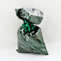 CHRISTMAS Metallic Gift Bags Marble Pattern