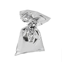 CHRISTMAS Metallic Gift Bags Solid Color with Adhesive Strip