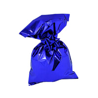 CHRISTMAS Metallic Gift Bags Solid Color with Adhesive Strip
