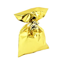 CHRISTMAS Metallic Gift Bags Solid Color with Adhesive Strip