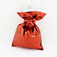 CHRISTMAS Metallic Gift Bags Solid Color