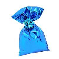 CHRISTMAS Metallic Gift Bags Solid Color with Adhesive Strip