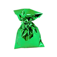 CHRISTMAS Metallic Gift Bags Solid Color with Adhesive Strip