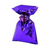 CHRISTMAS Metallic Gift Bags Solid Color with Adhesive Strip