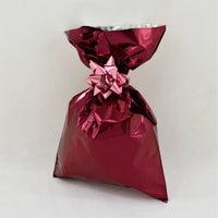 CHRISTMAS Metallic Gift Bags Solid Color