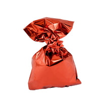 CHRISTMAS Metallic Gift Bags Solid Color with Adhesive Strip