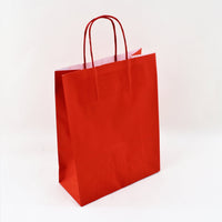 CHRISTMAS Shopper Colored Paper Twisted Handle