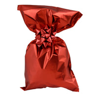 CHRISTMAS Satin Gift Bags Solid Color with Adhesive Strip