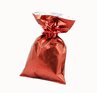 CHRISTMAS Metallic Gift Bags Geometric Pattern Winter