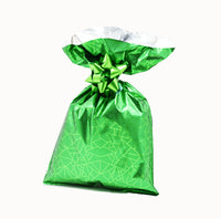 CHRISTMAS Metallic Gift Bags Geometric Pattern Winter