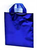 CHRISTMAS Bags Soft Handle Satin Metallic 100 µm