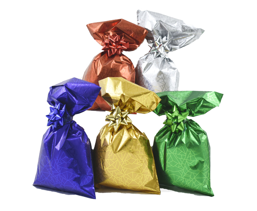 Buste Regalo Metallizzate Confezioni Colori Assortiti con chiusura adesiva