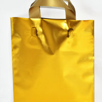 Borse Maniglia Morbida Metallizzate Satinate 100 µm