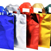 Borse Maniglia Morbida Metallizzate Satinate 100 µm