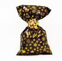 
              Crystal Pattern Metallic Gift Bags with Adhesive Strip
            