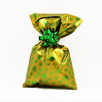 Crystal Pattern Metallic Gift Bags with Adhesive Strip