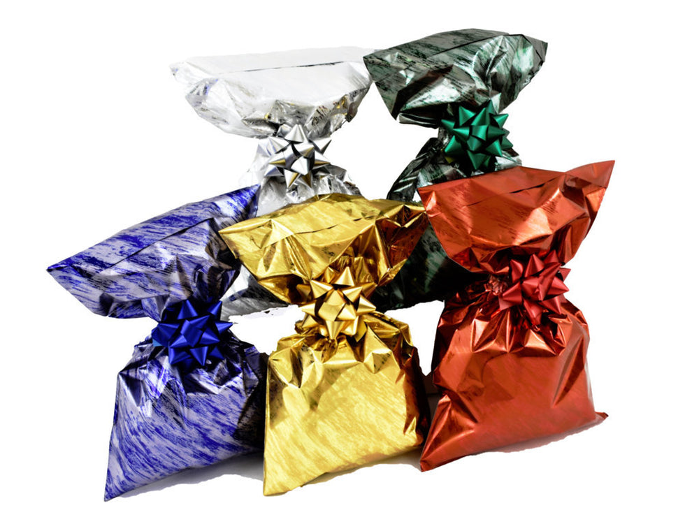 Buste Regalo Metallizzate Confezioni Colori Assortiti con Striscia Adesiva