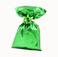 
              Metallic Gift Bags Geometric Winter Pattern with Adhesive Strip
            
