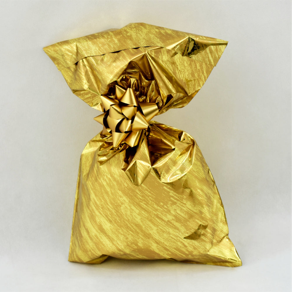 Marble Pattern Metallic Gift Bags with Adhesive Strip