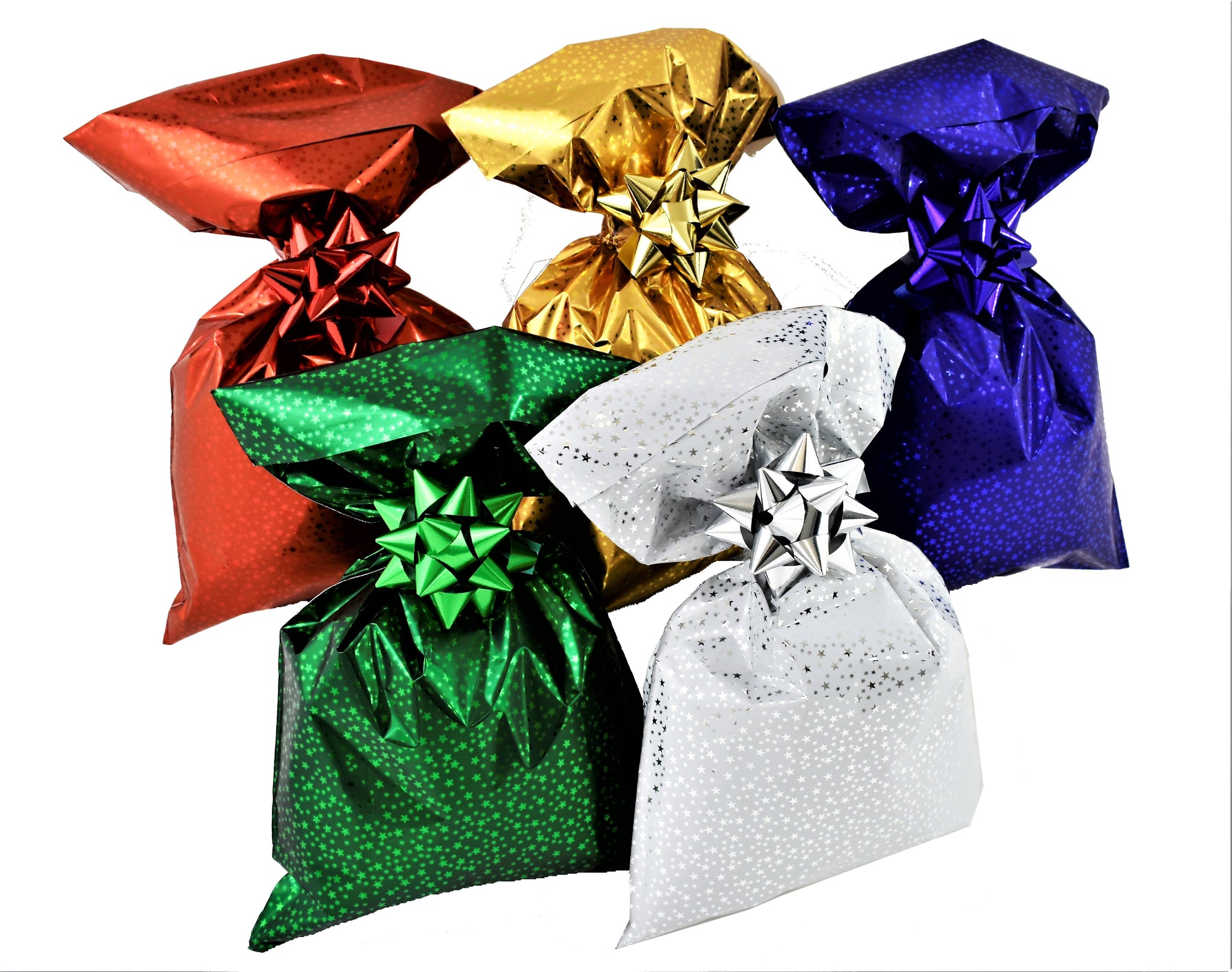 Buste Regalo Metallizzate Confezioni Colori Assortiti con Striscia Ade